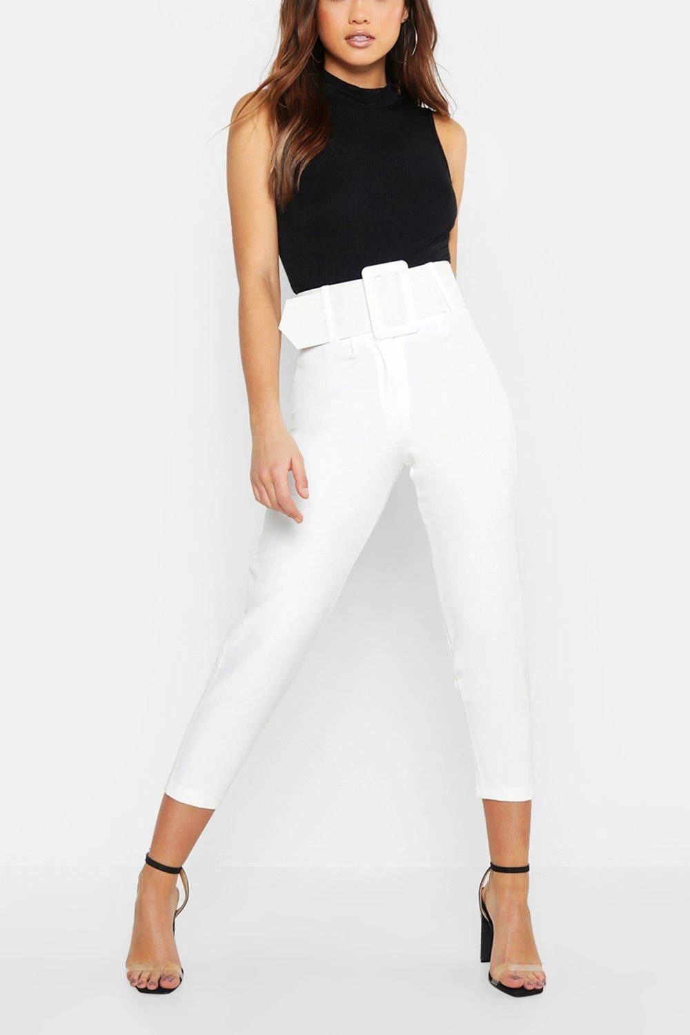 Pantalon Taille Haute à Ceinture – Image 4