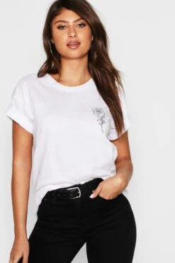 BOOHOO T-shirt Imprimé Rose