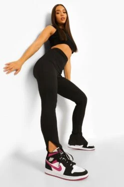 Legging Côtelé Fendu