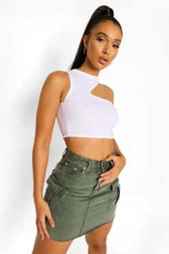 Jupe Délavée En Jean à Poches