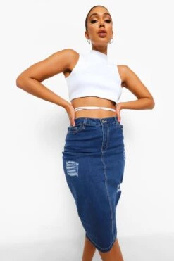 Jupe Mi Longue En Jean