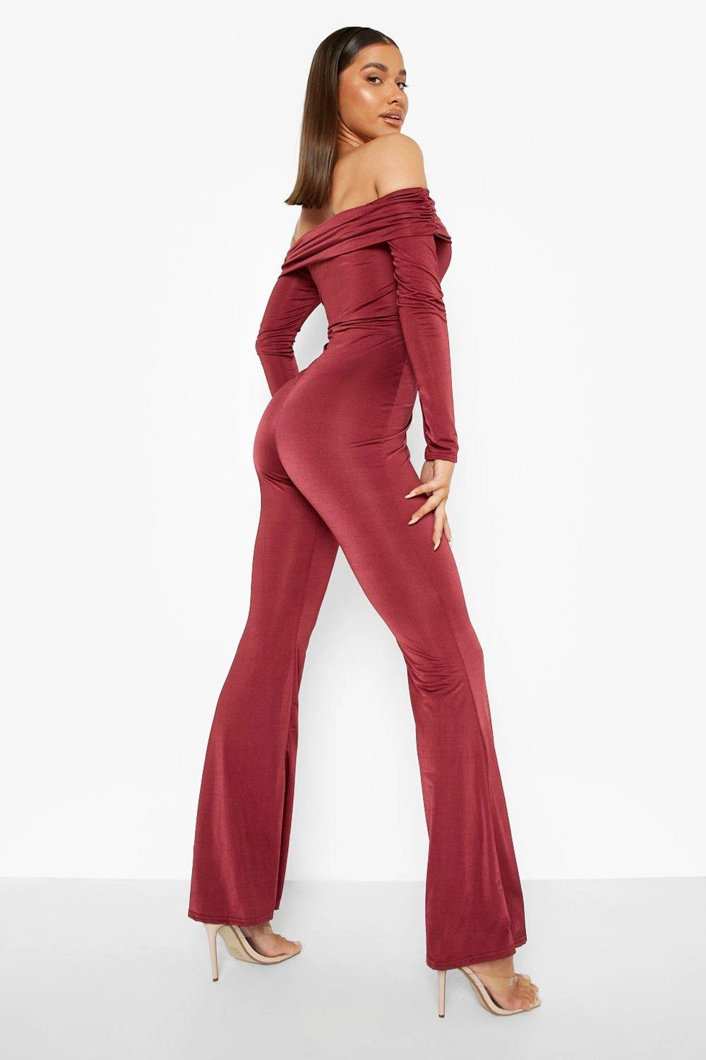 Combinaison Moulante à épaules Tombantes En Tissu Recyclé – Image 2