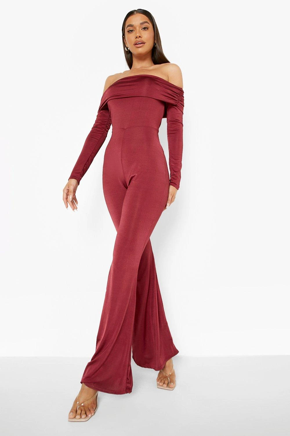 Combinaison Moulante à épaules Tombantes En Tissu Recyclé – Image 3