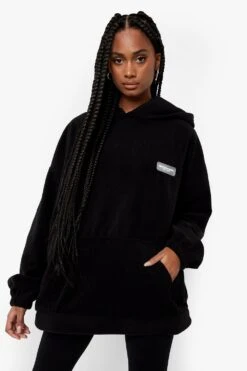 Sweat à Capuche Oversize En Polaire - Official