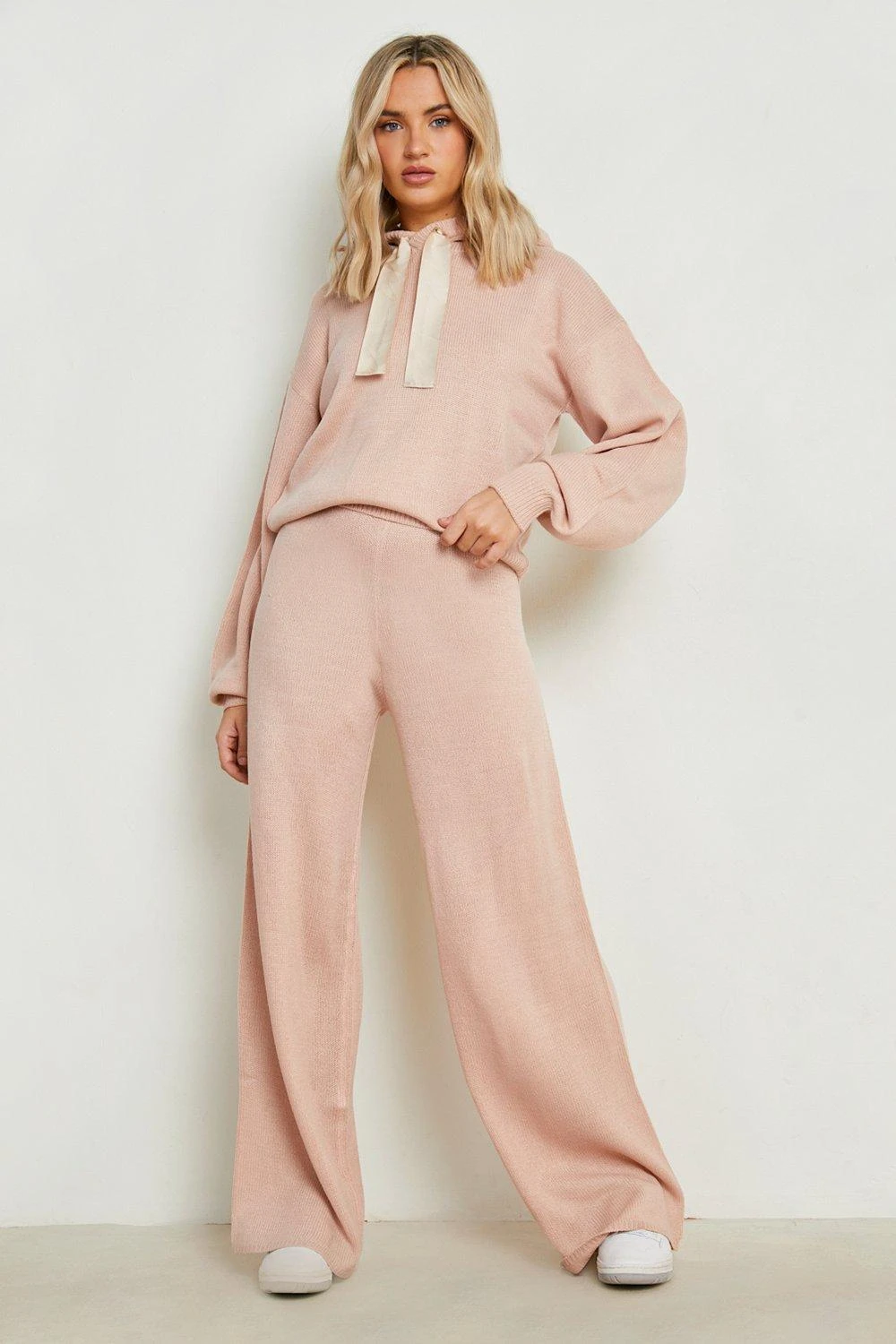 Pantalon Large Côtelé à Inscription Woman