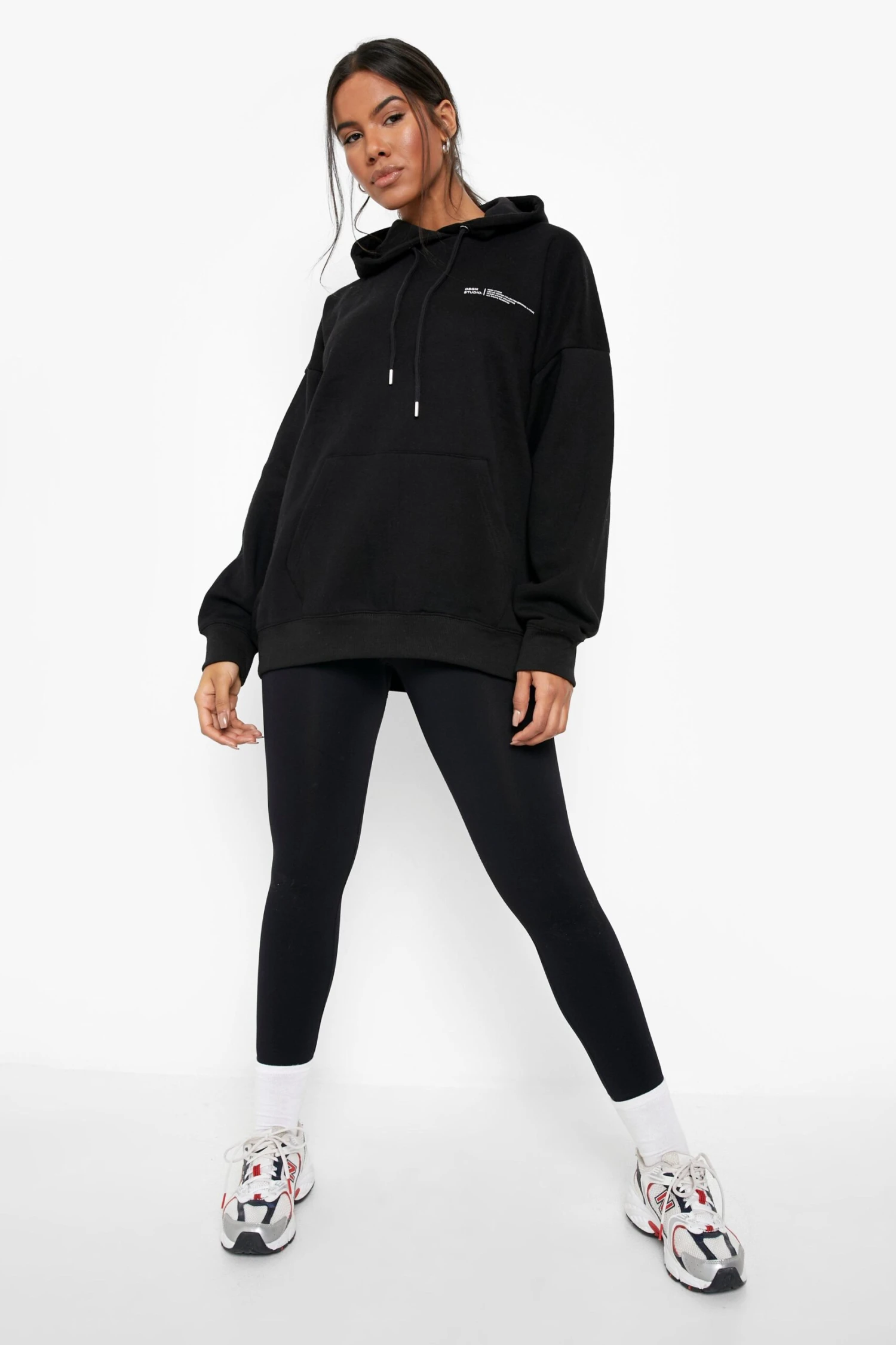 Sweat à Capuche Oversize à Imprimé – Image 3