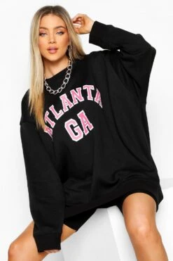 Sweat Oversize à Imprimé Atlanta
