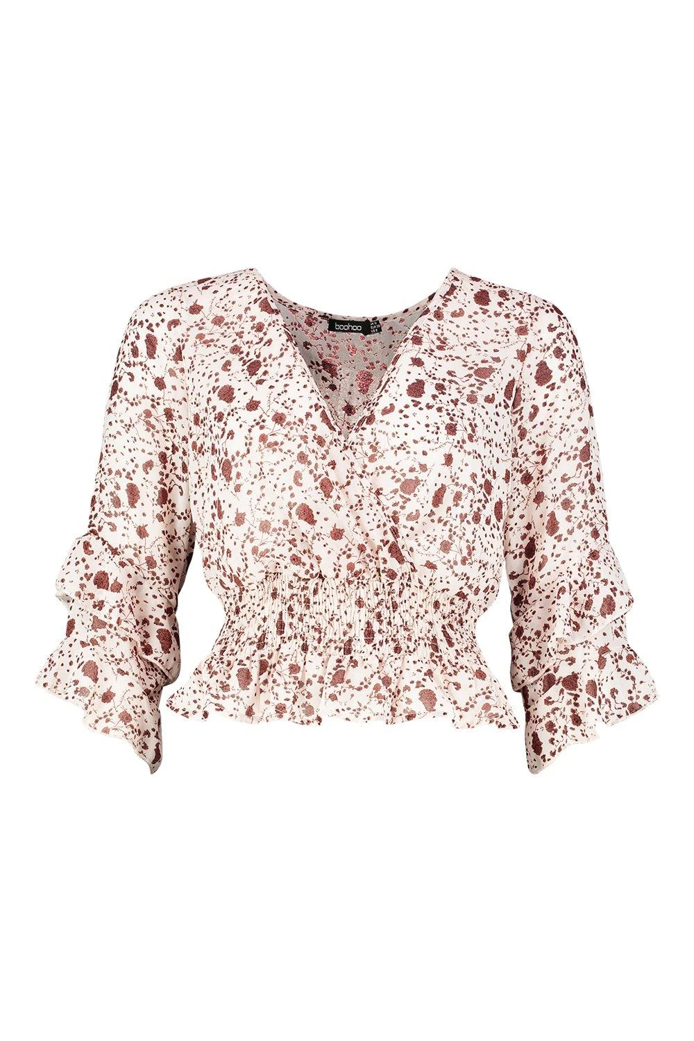 Chemisier à Fleurs Et Volants – Image 3