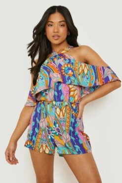 Petite - Combishort Volanté à Découpes