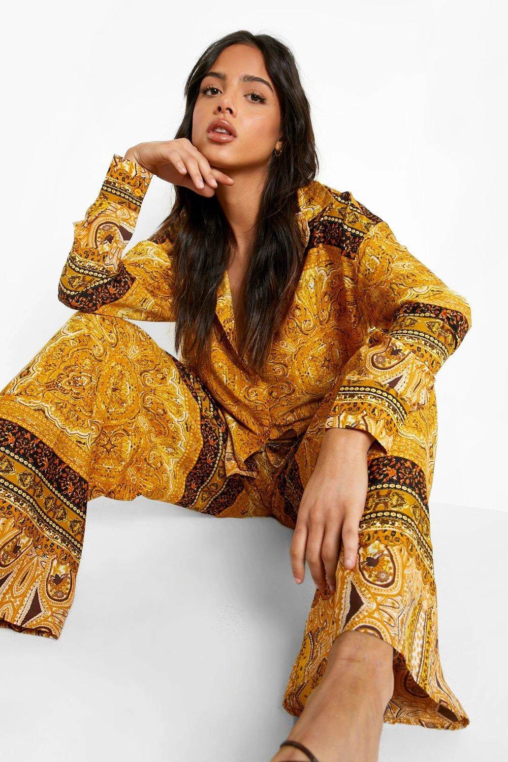 Pantalon Large à Imprimé Cachemire – Image 4