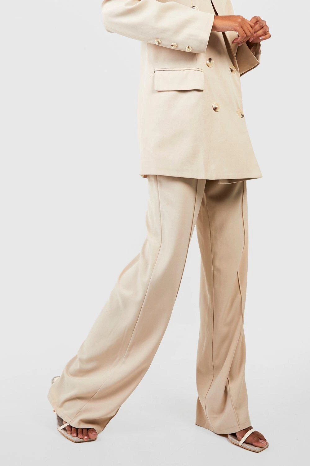 Pantalon Effet Lin Slim – Image 4