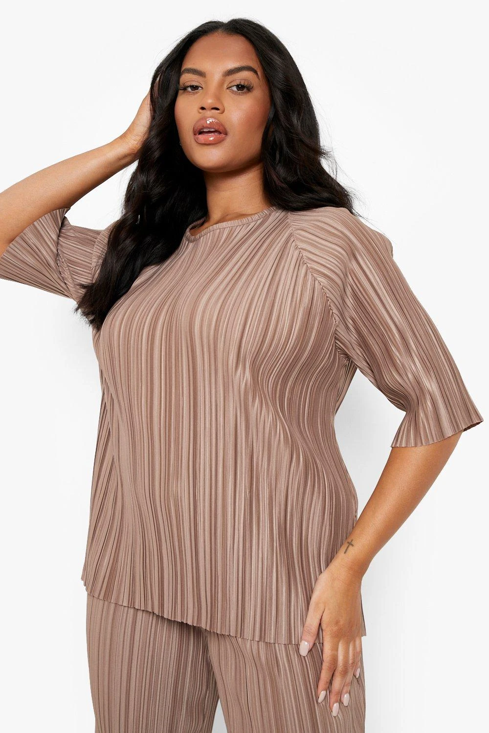 Grande Taille - T-shirt Plissé – Image 4