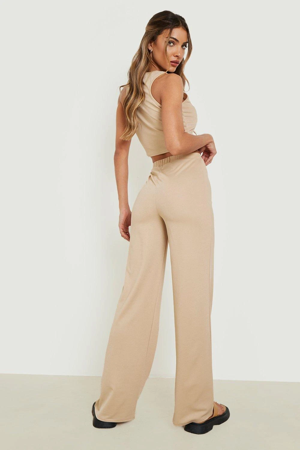 Ensemble Avec Top à Dos Nageur Et Pantalon Large – Image 2