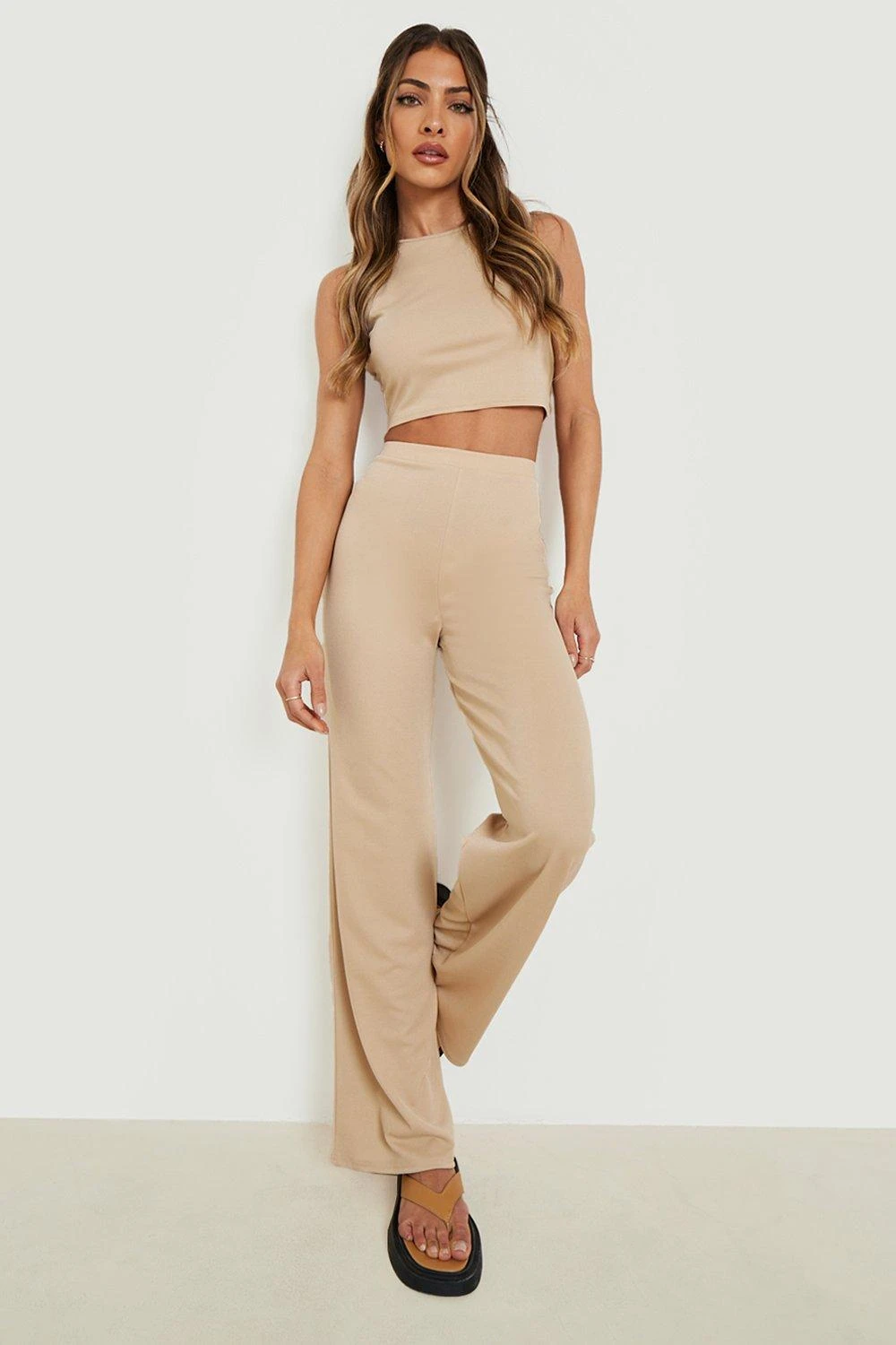 Ensemble Avec Top à Dos Nageur Et Pantalon Large – Image 3