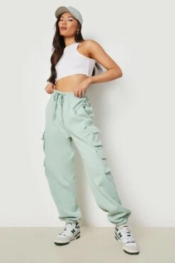 Jogging Oversize à Poches Cargo