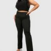 Grande Taille - Pantalon Flare Taille Haute