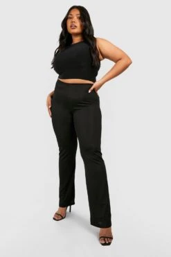 Grande Taille - Pantalon Flare Taille Haute