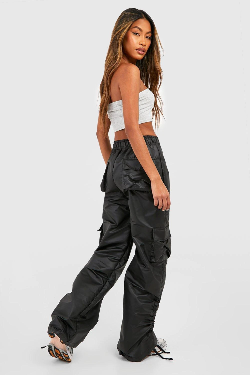 Pantalon Cargo Large Froncé – Image 2