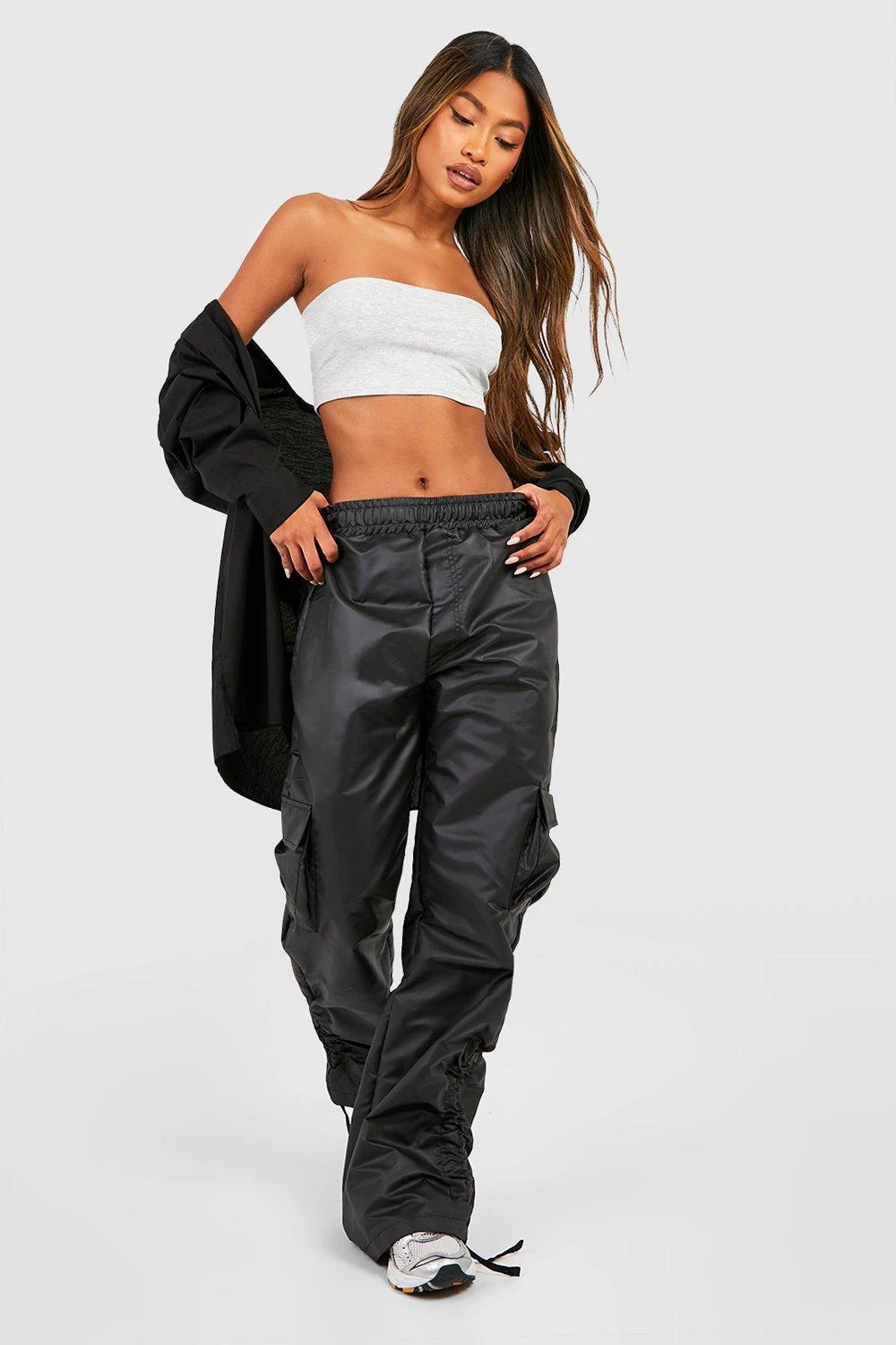 Pantalon Cargo Large Froncé – Image 3