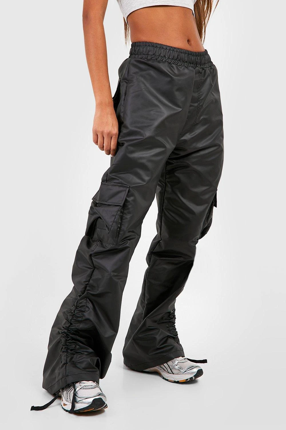 Pantalon Cargo Large Froncé – Image 4