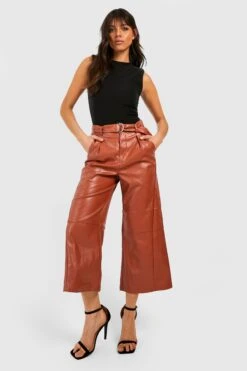 Jupe-culotte En Similicuir Premium