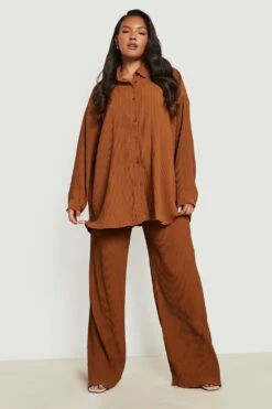 Grande Taille - Pantalon Large Plissé