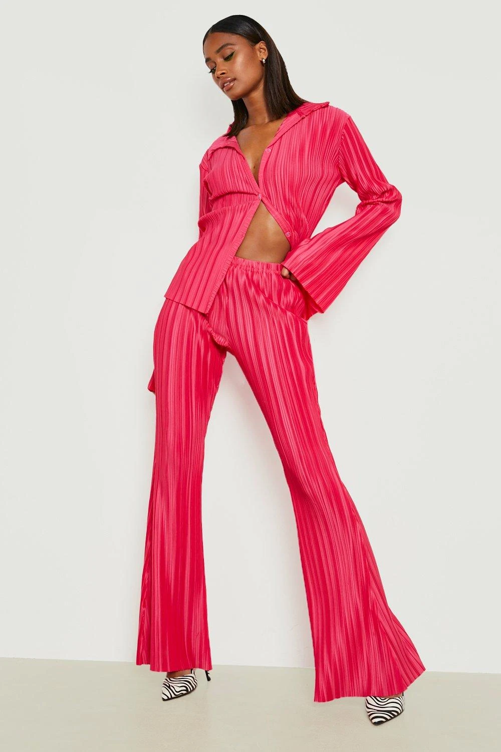 Pantalon Flare Plissé – Image 3