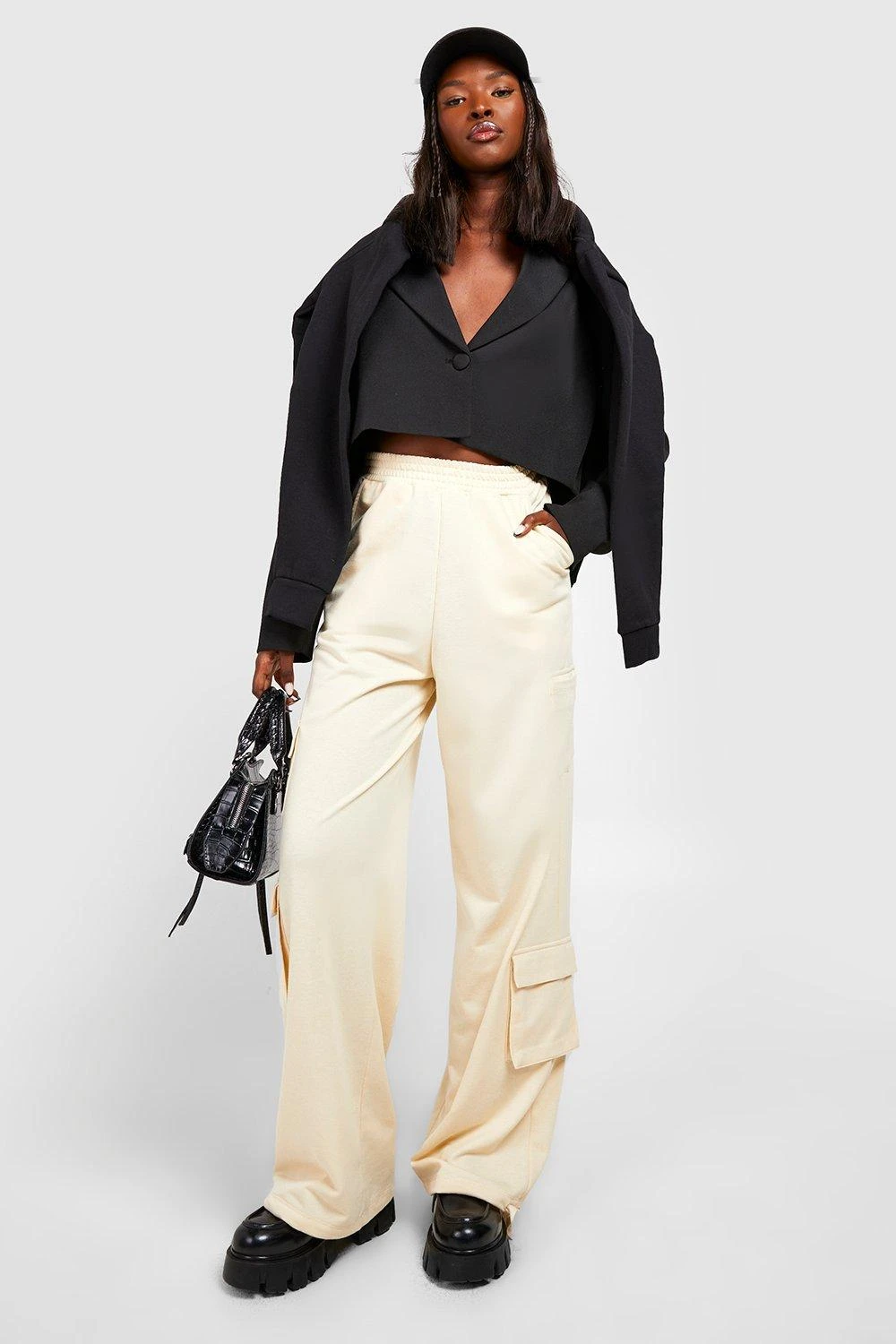 Pantalon Cargo Droit Ă Poches Multiples