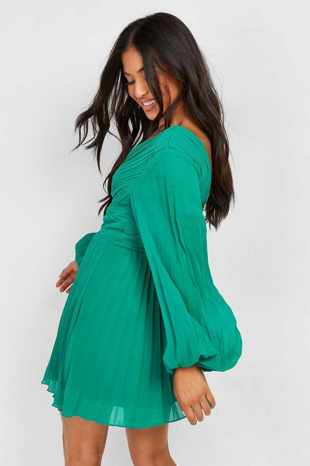 Petite - Robe Portefeuille Plissée – Image 2