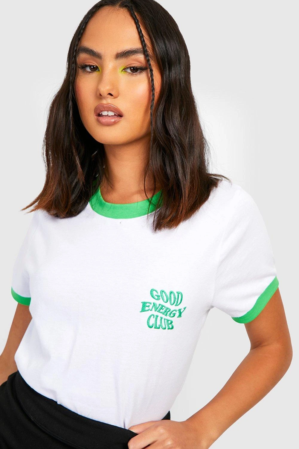 T-shirt à Broderie Good Energy Club – Image 4