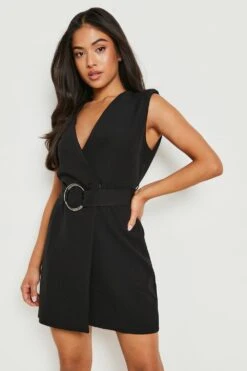 Petite - Robe Blazer Sans Manches