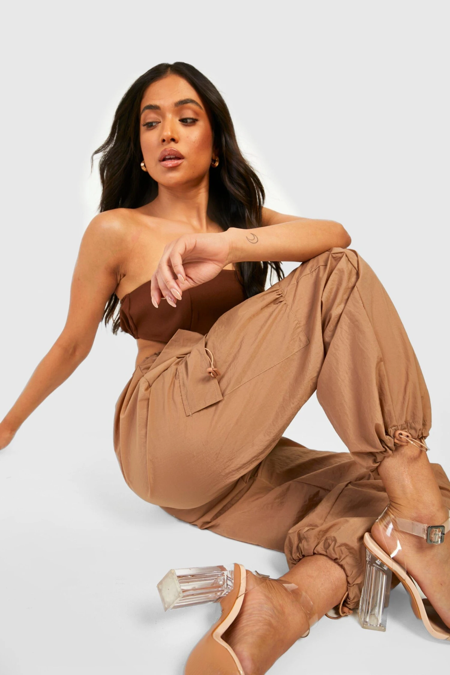 Pantalon Cargo à Ourlets Retroussés – Image 4