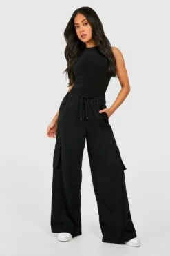 BOOHOO Petite - Jogging Cargo Large à Poches