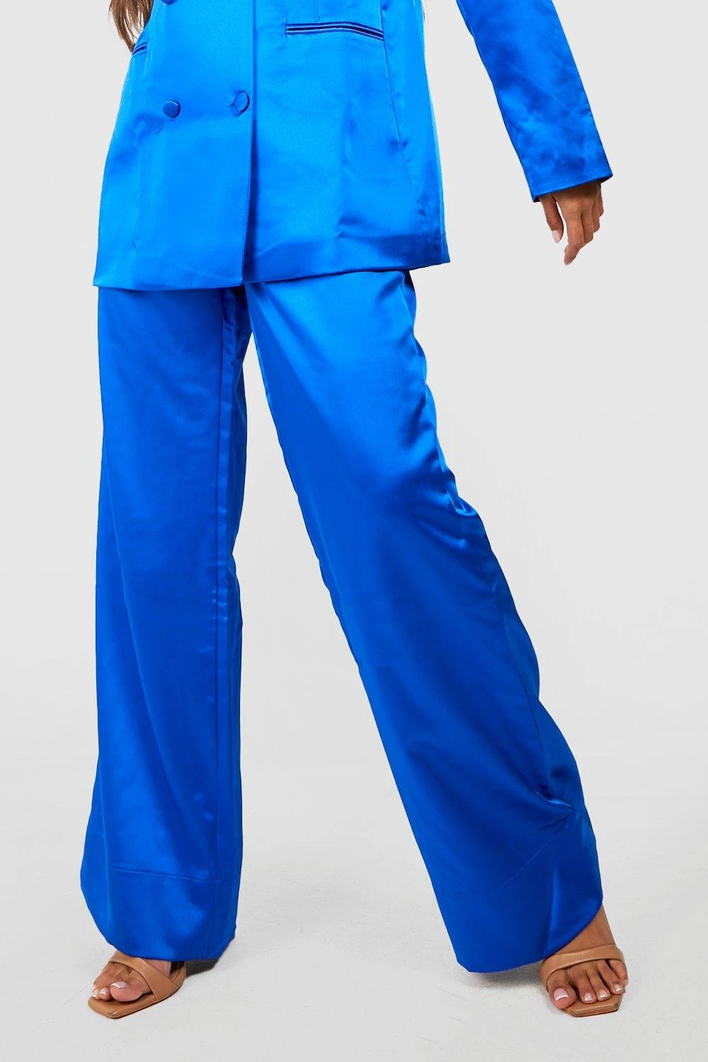 Pantalon Large Satiné En Tissu Premium – Image 4