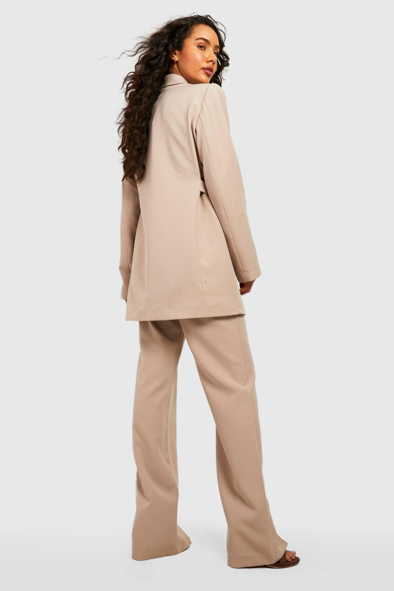 Pantalon Droit Ajusté à Fentes – Image 2