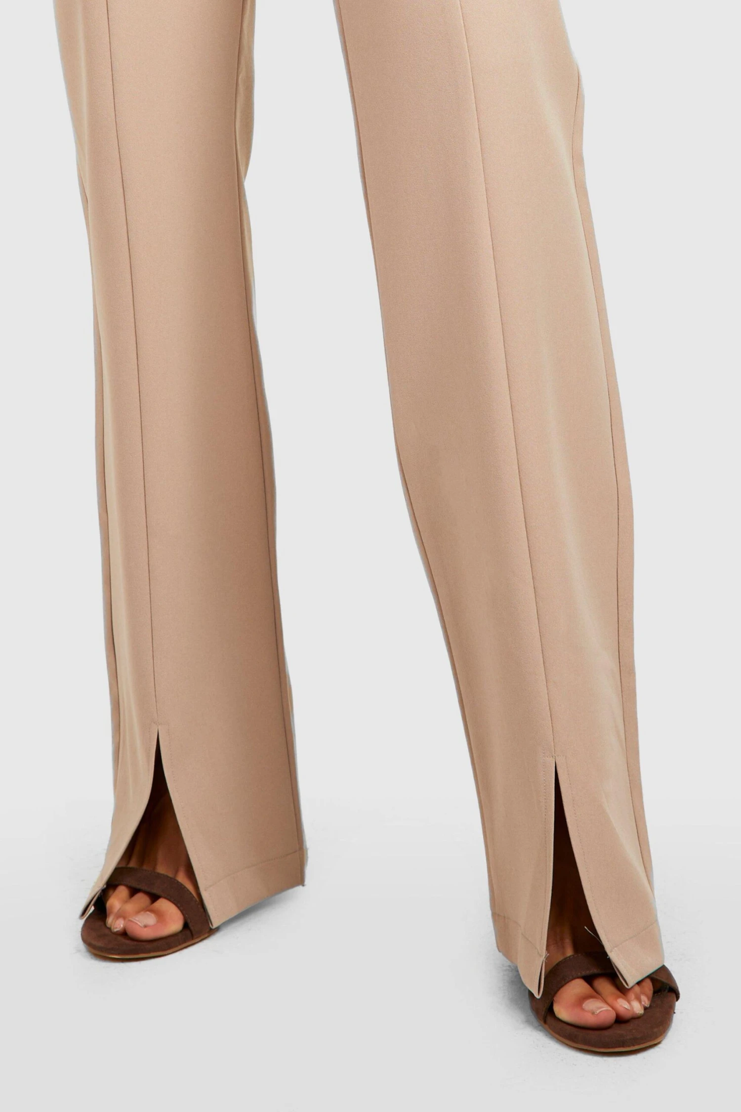 Pantalon Droit Ajusté à Fentes – Image 4