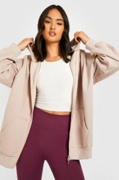 Sweat à Capuche Oversize Zippé