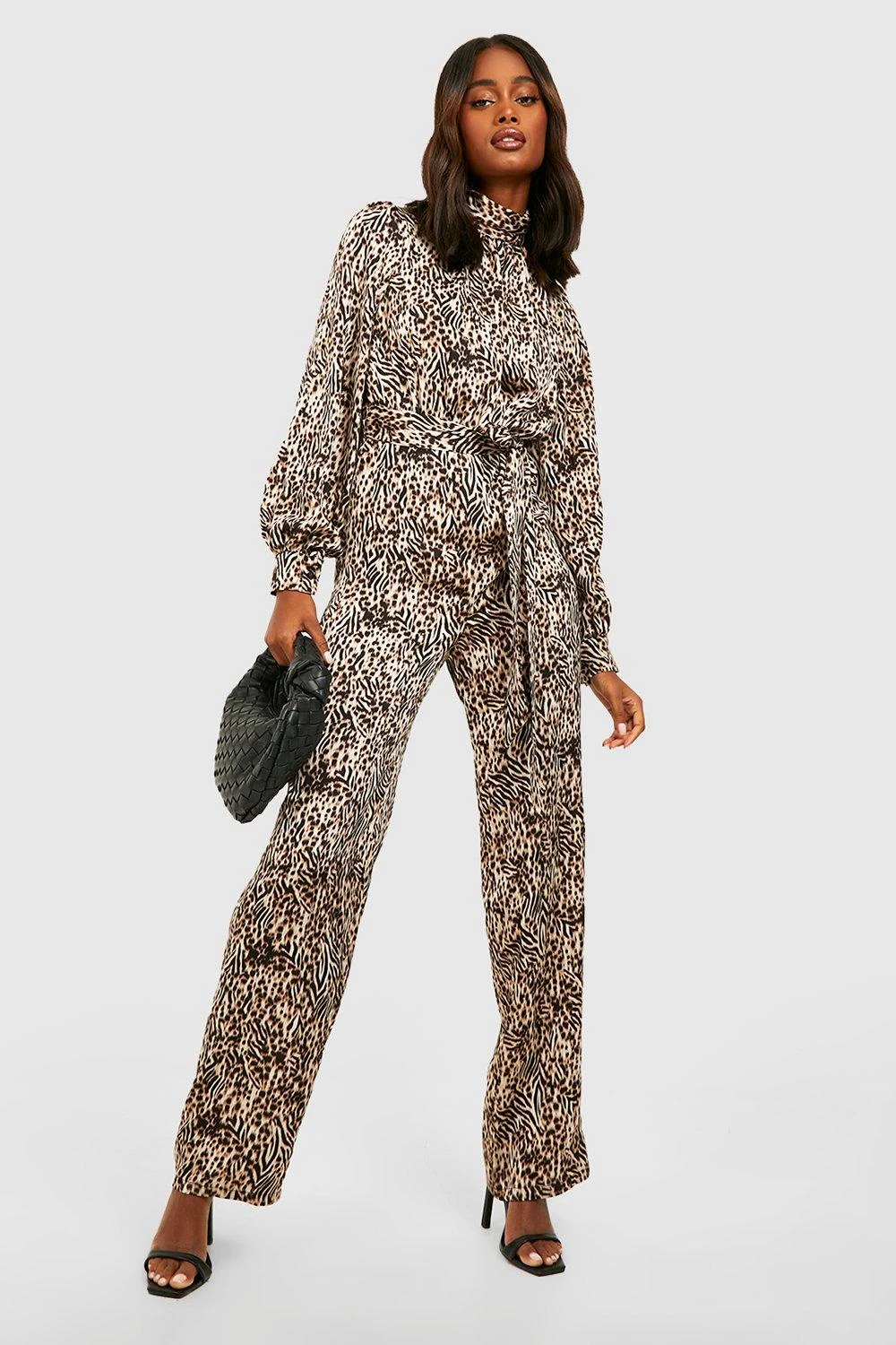 Combinaison à Col Montant Et Imprimé Animal – Image 3