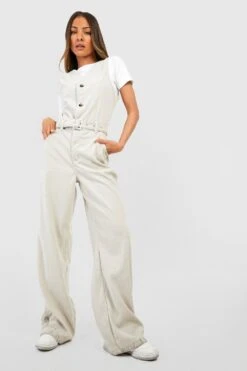 Combinaison En Velours CÎtelé à Ceinture