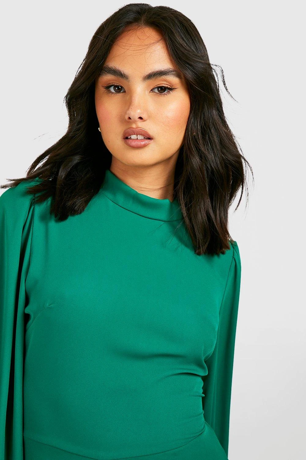 Combishort En Mousseline De Soie à Col Montant – Image 4