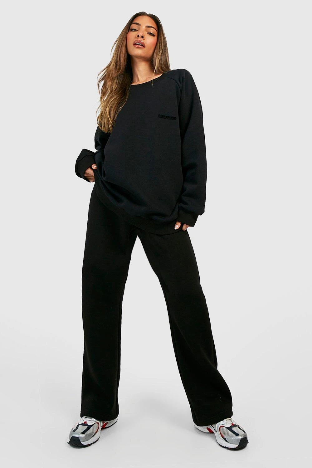 Sweat Oversize Premium à Slogan Floqué – Image 3