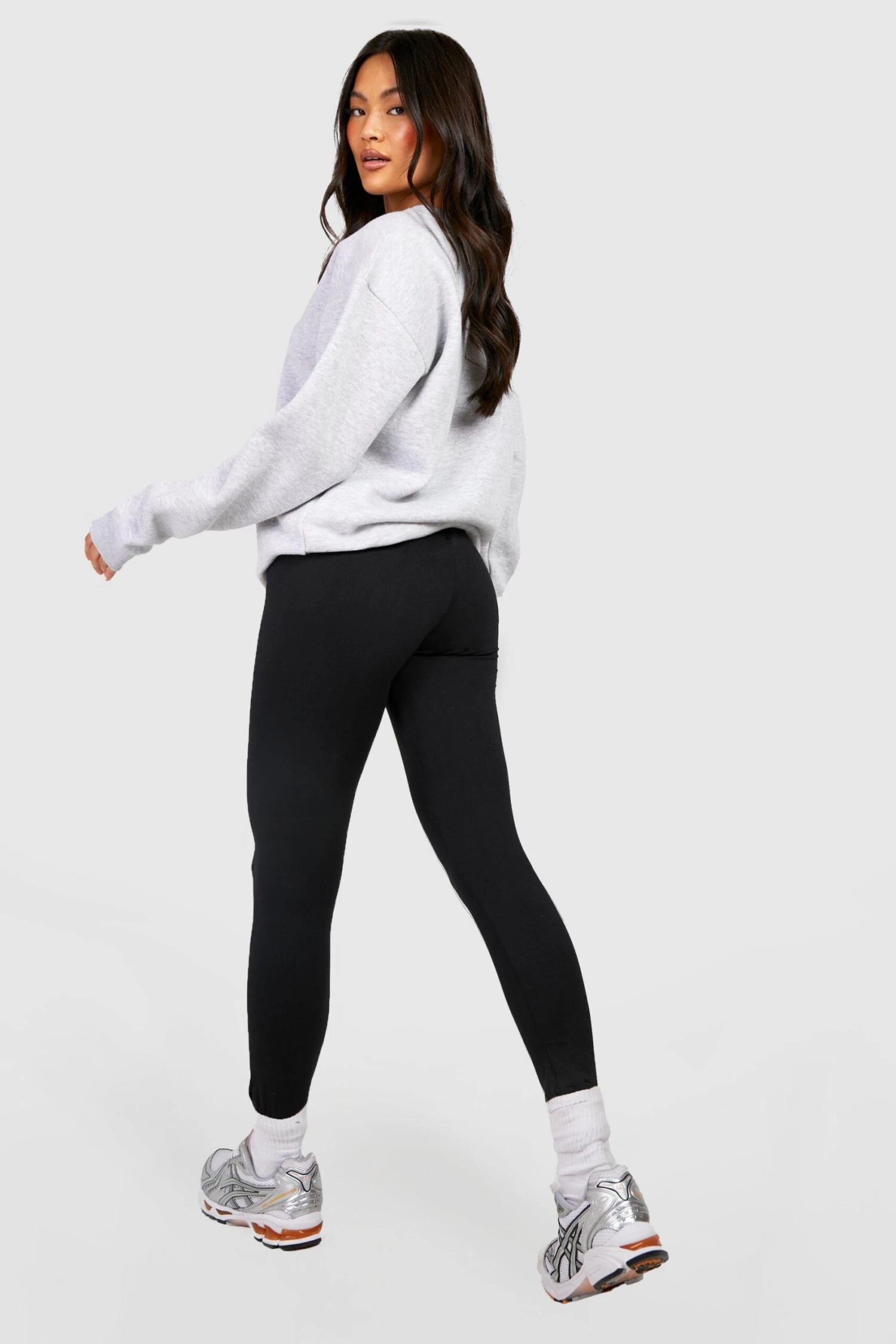 Lot De 2 Leggings Basiques Taille Haute En Jersey – Image 2