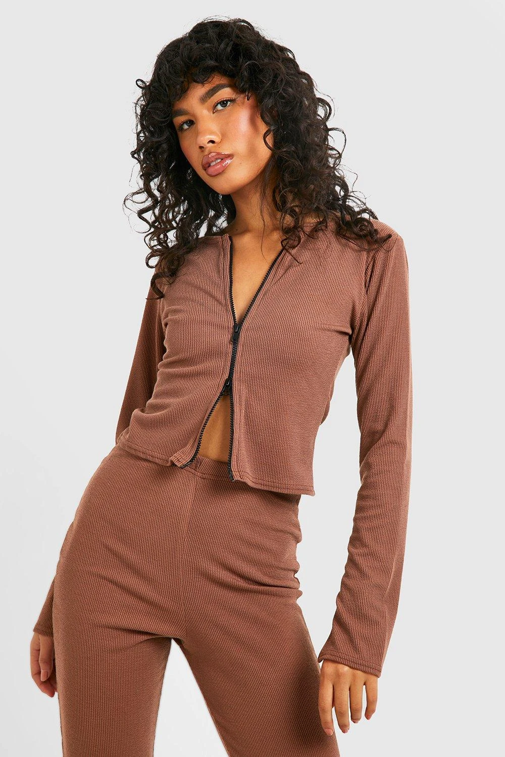 Top Côtelé Zippé – Image 3