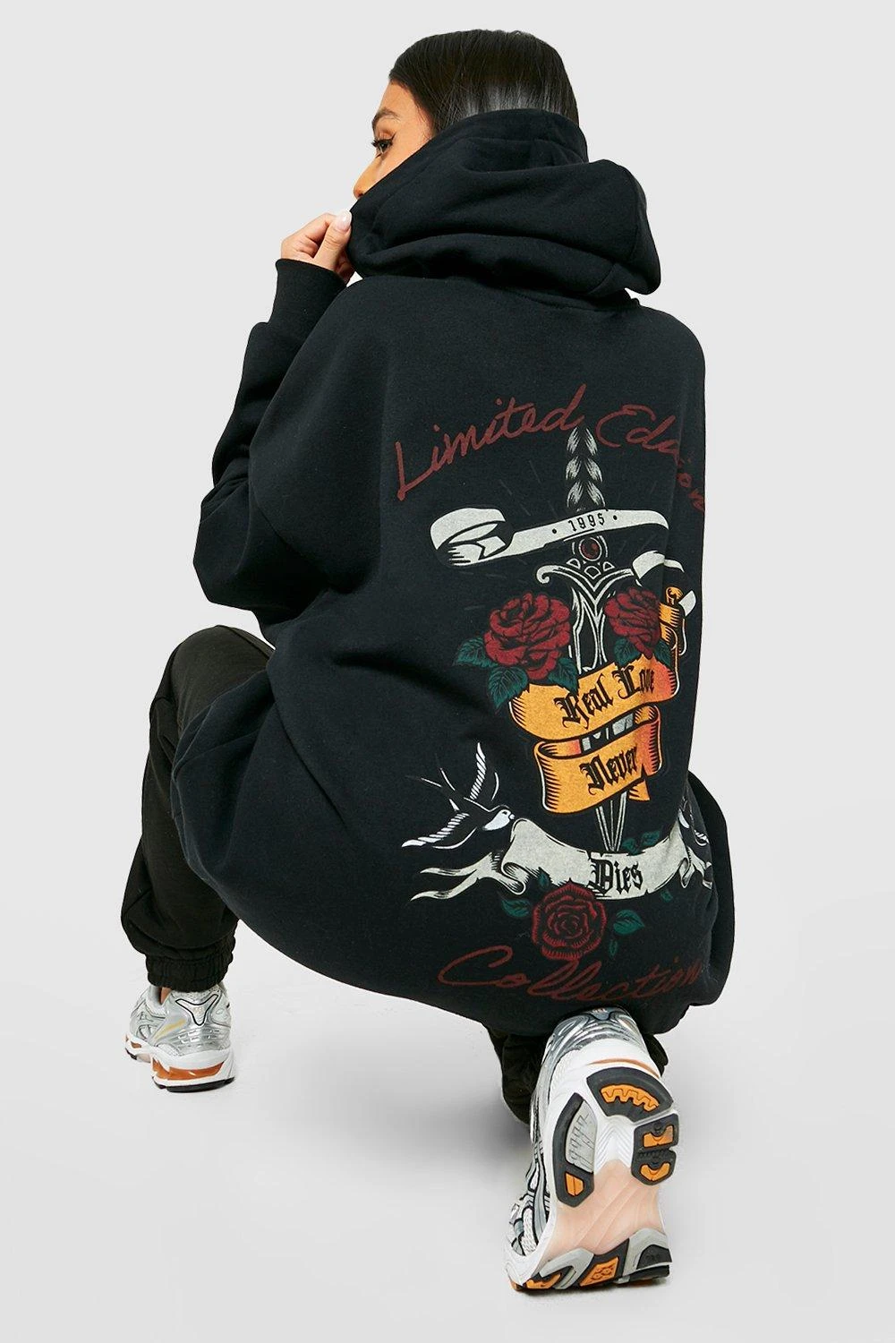 Sweat à Capuche Oversize à Imprimé Graffiti - Limited Edition – Image 4