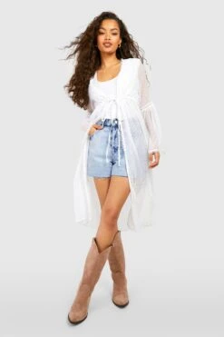 Kimono Plumetis Noué