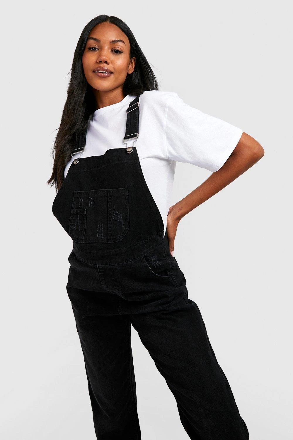 Maternité - Salopette De Grossesse Délavée – Image 3