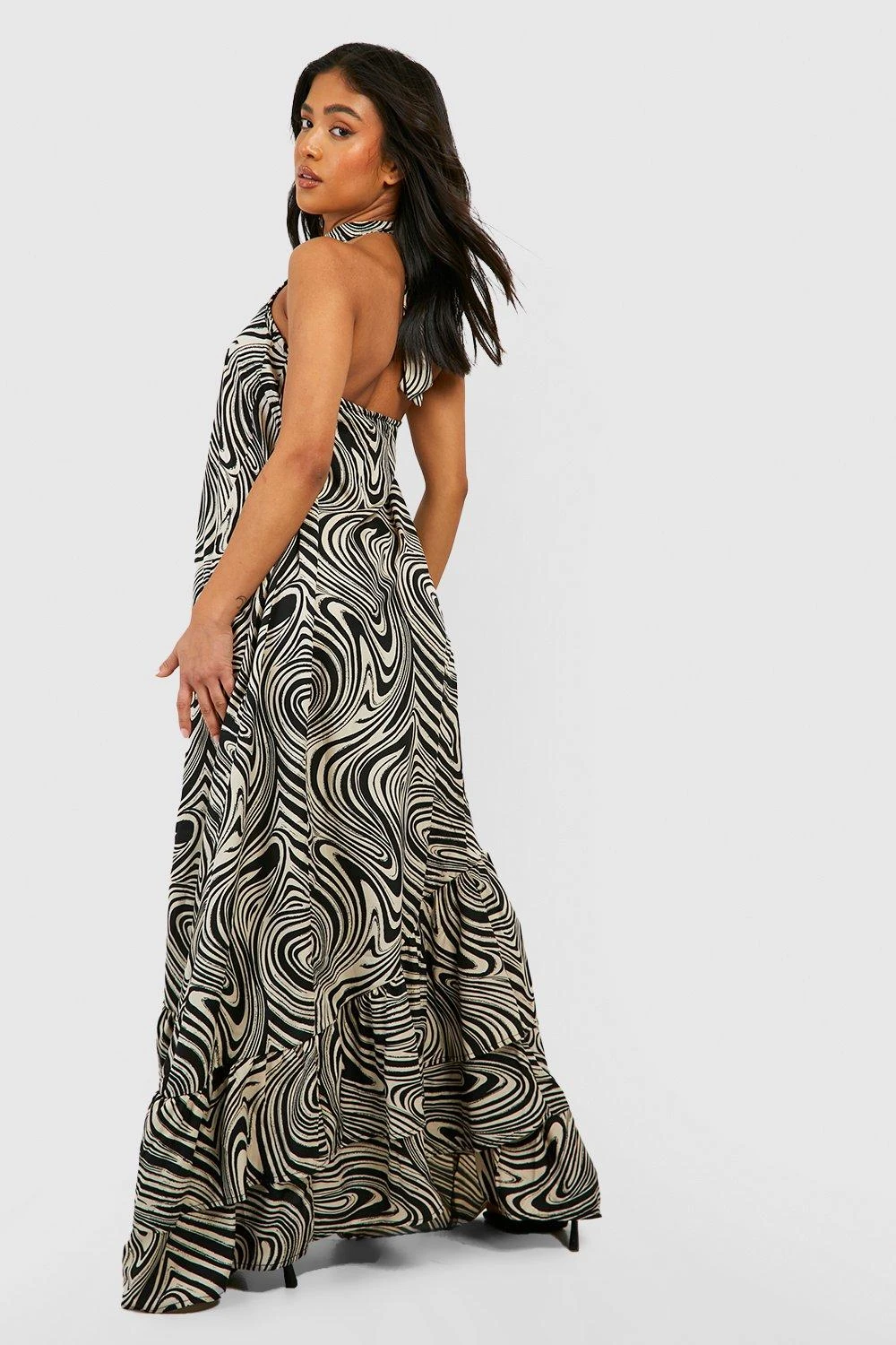 Petite - Robe Longue Marbrée Dos Nu – Image 2