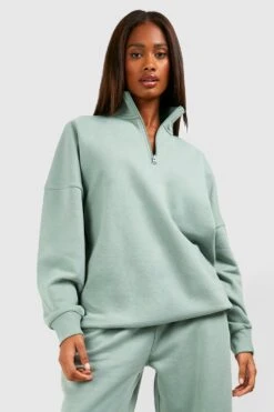 BOOHOO Sweat Oversize Zippé