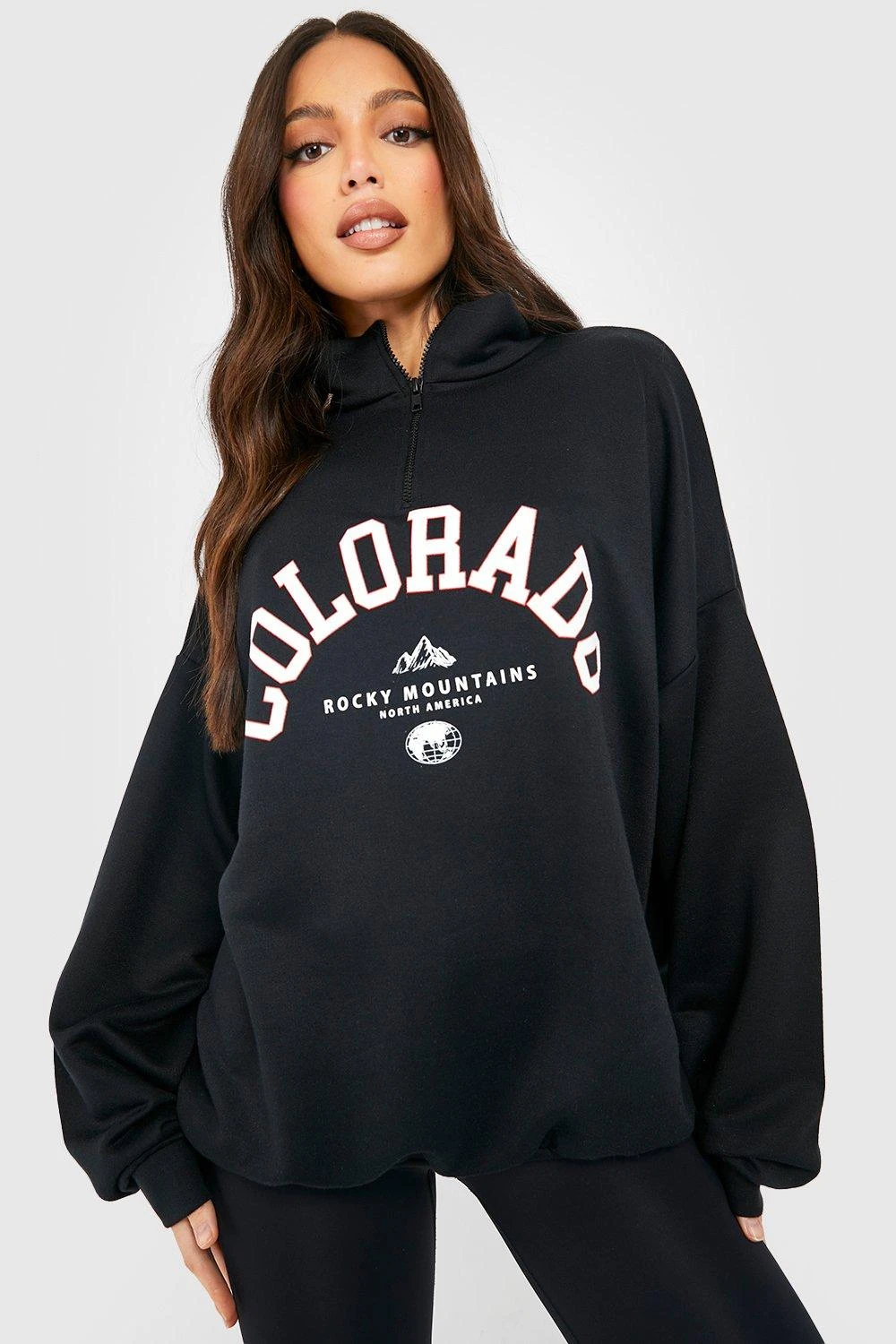 Tall - Sweat Zippé à Slogan Colorado – Image 4