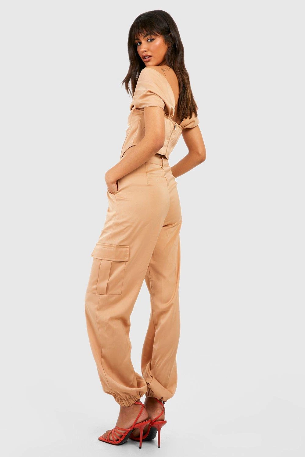 Pantalon Cargo Satiné – Image 2